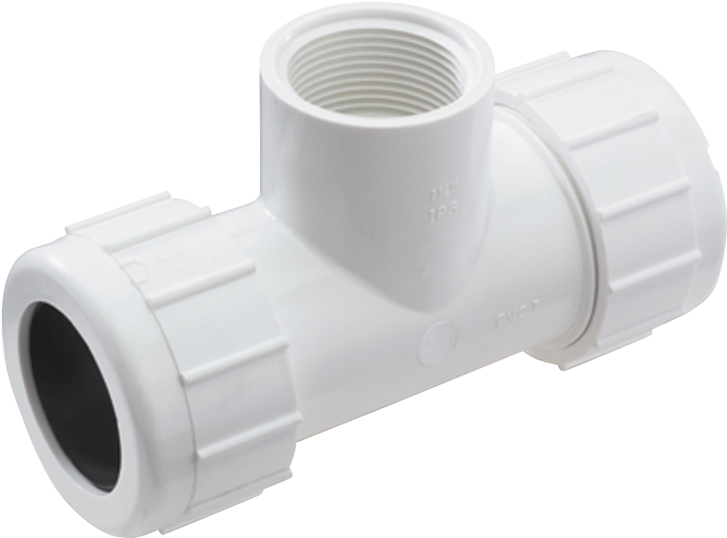 B & K 3/4 In. Fip Plastic Compression Pvc Tee - Model 162-104