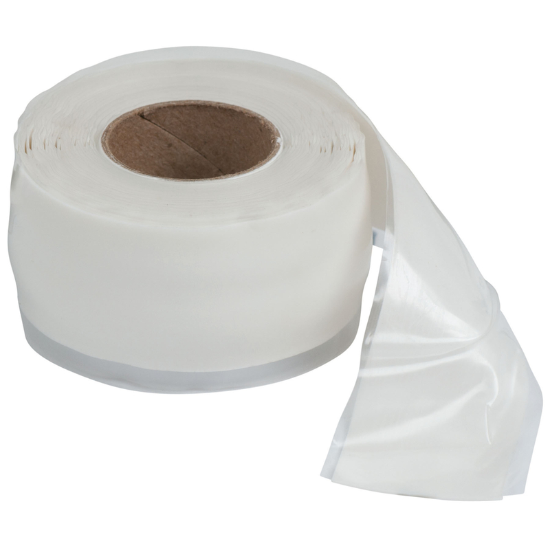 Self-Sealing Silicone Repair Tape, White, 1-In. x 10-Ft.