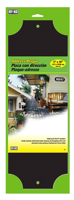 Midwest Fastener Hy-ko House Number Plaque Kit With Reflective Numbers And Adhesive Strips