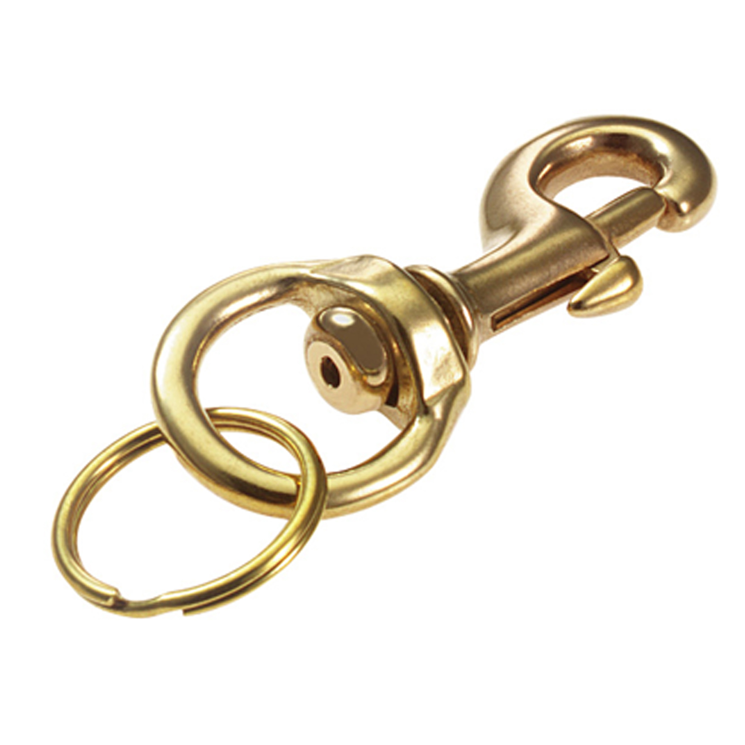 Solid Brass Bolt Snap Key Chain 1 In. X 3-1/8 In.