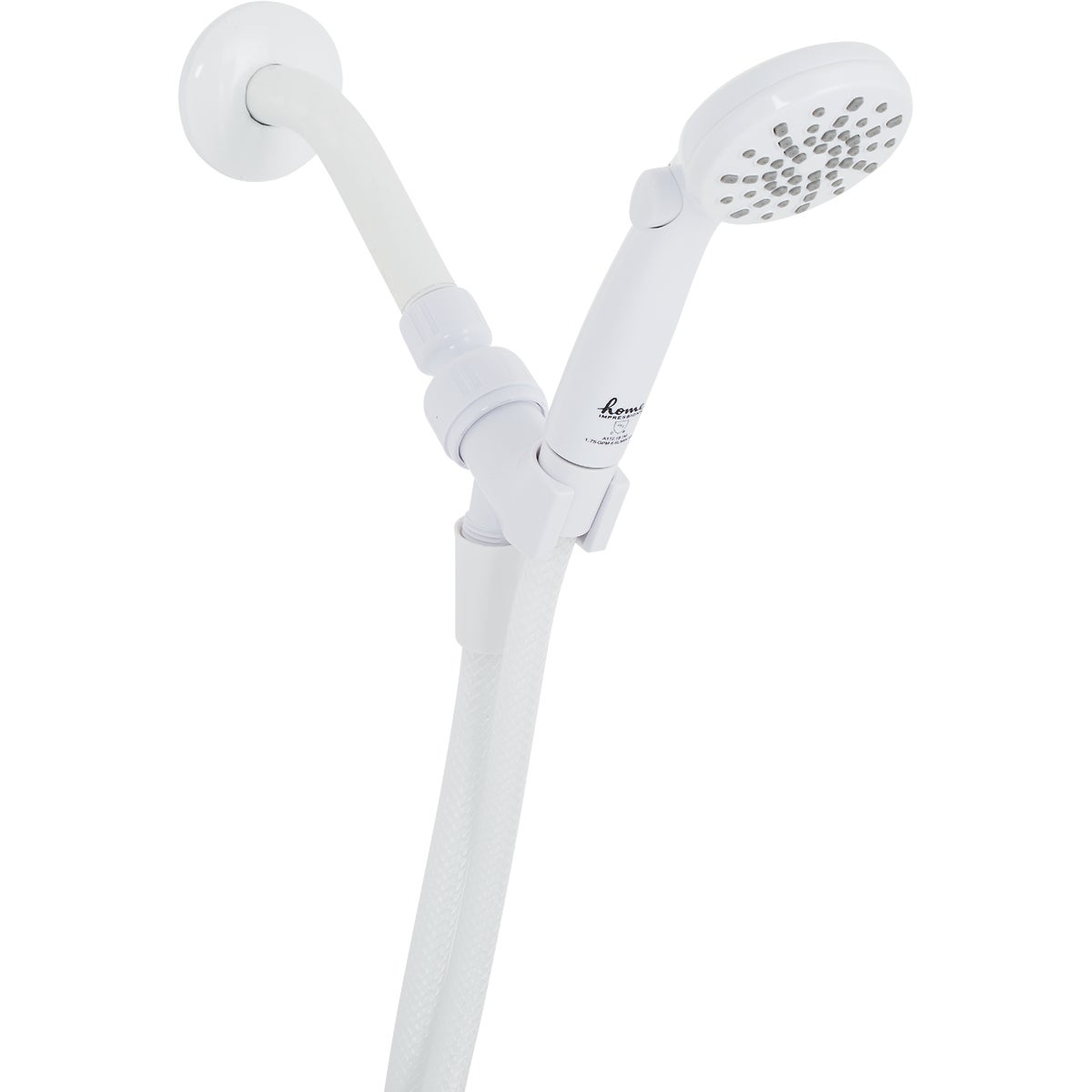 2-spray 1.8 Gpm Handheld Shower Head With 60 In. Hose, White