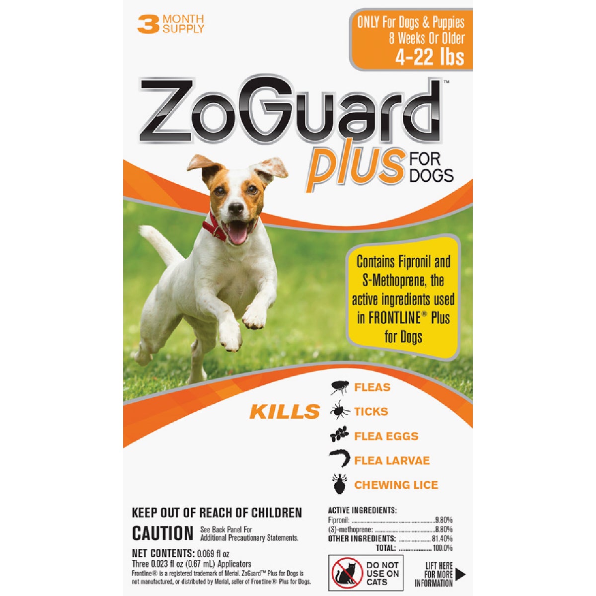 Plus Flea & Tick Treatment For Dogs 4-22 Lb. - 3 Month Supply