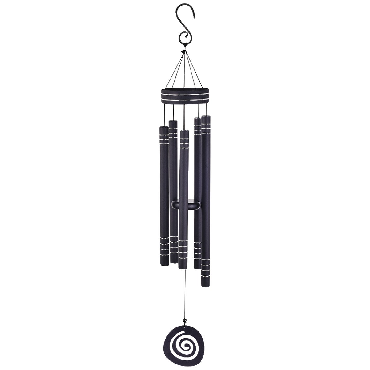 Vista Classics Galaxy 41 In. Black Wind Chime With Aluminum Tubes