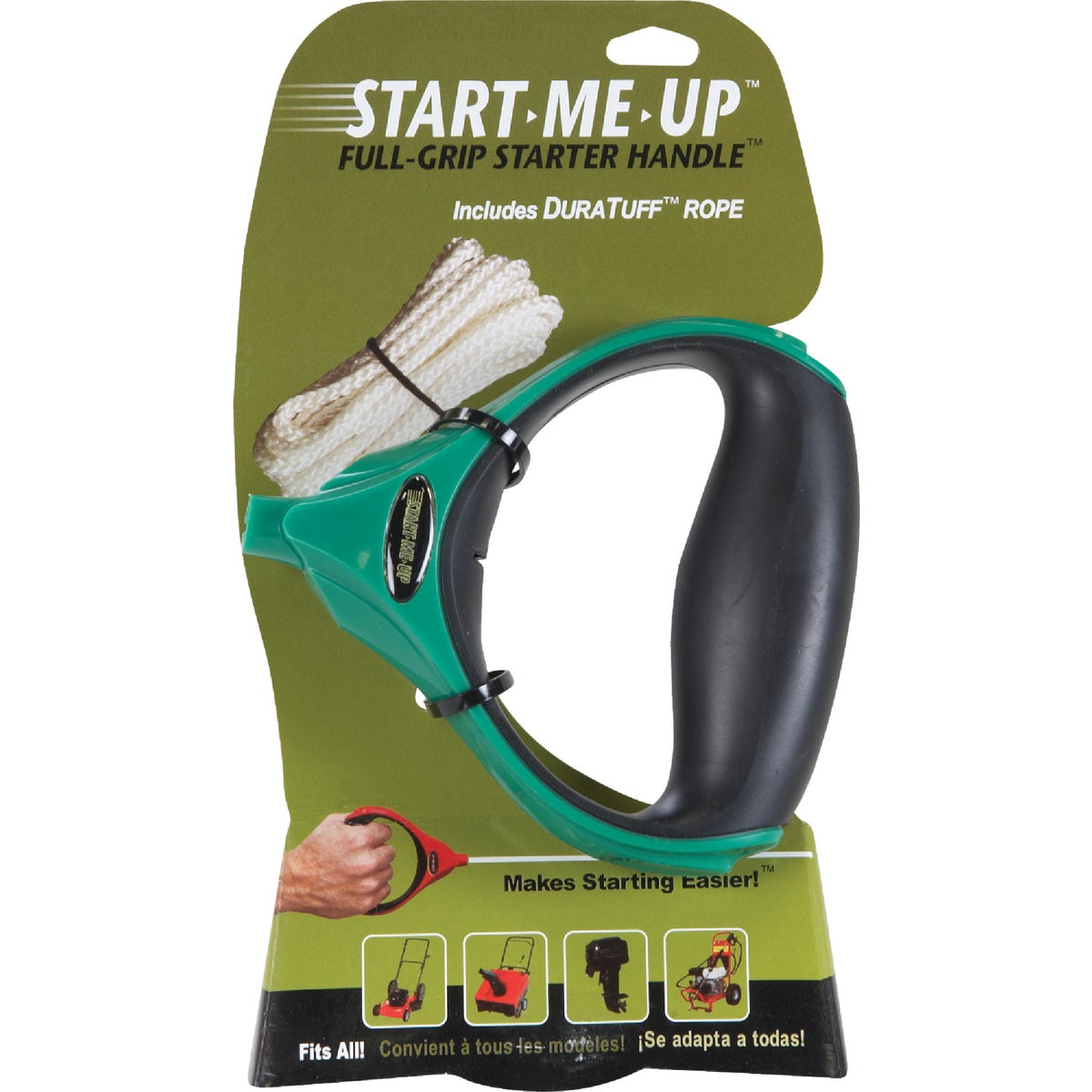 Start-me-up Engine Starter Handle With 84 Inch Dura-tuff Rope For Outdoor Power Equipment