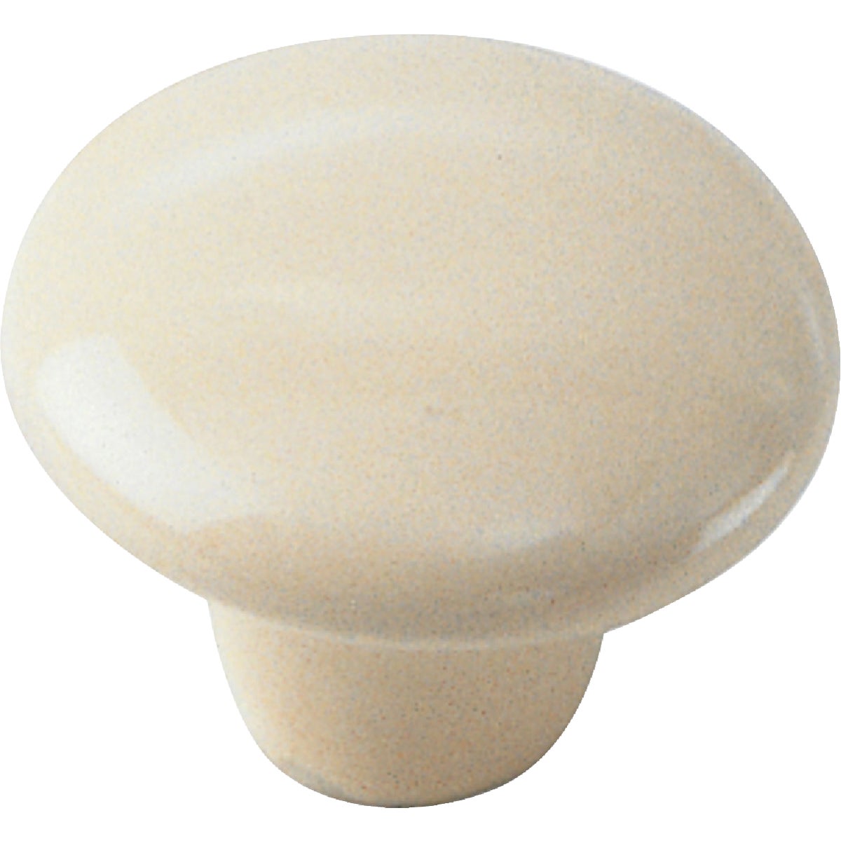 1-1/2 Inch Bone Ceramic Round Cabinet Knob With Mounting Hardware