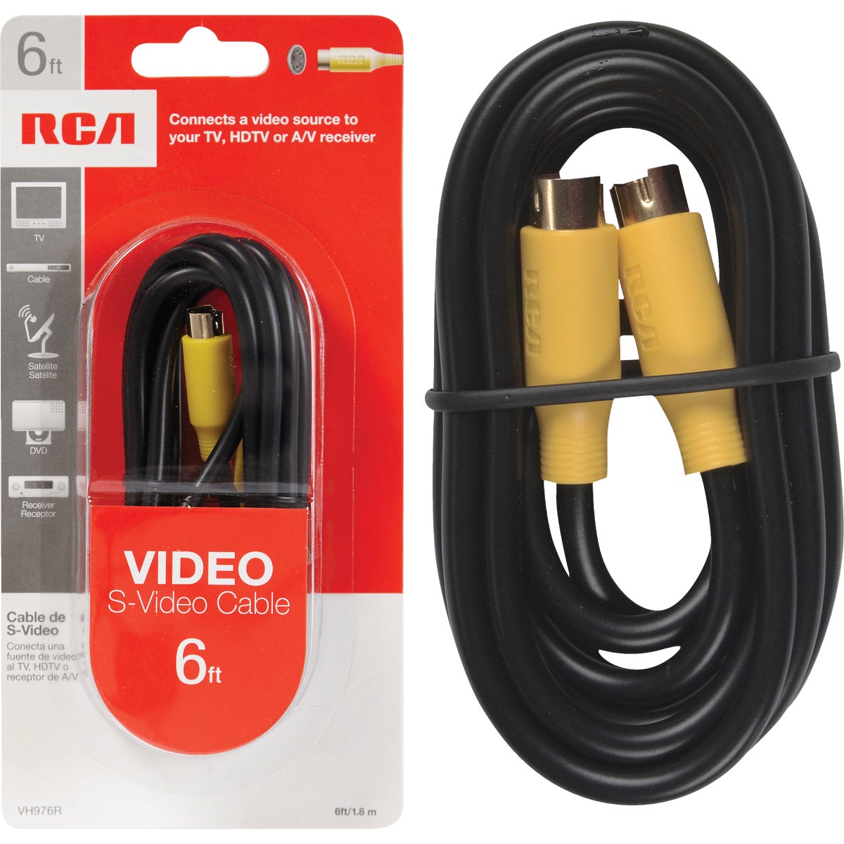 S Video Dubbing Cable, 6 Feet With Gold Plated Connectors