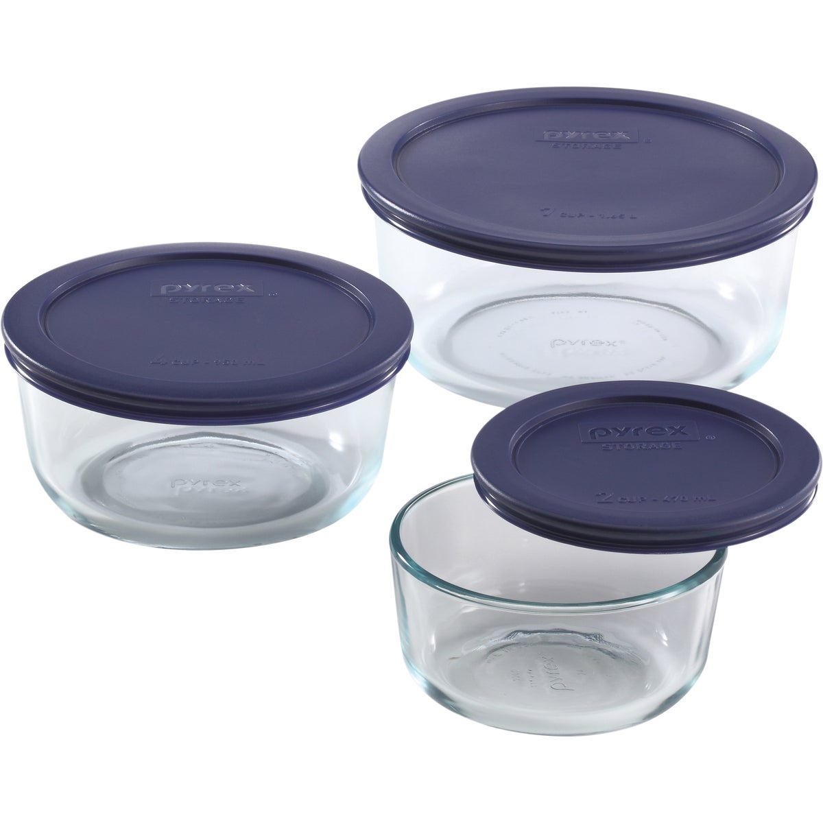 Glass Food Storage Set, 6-Pc.