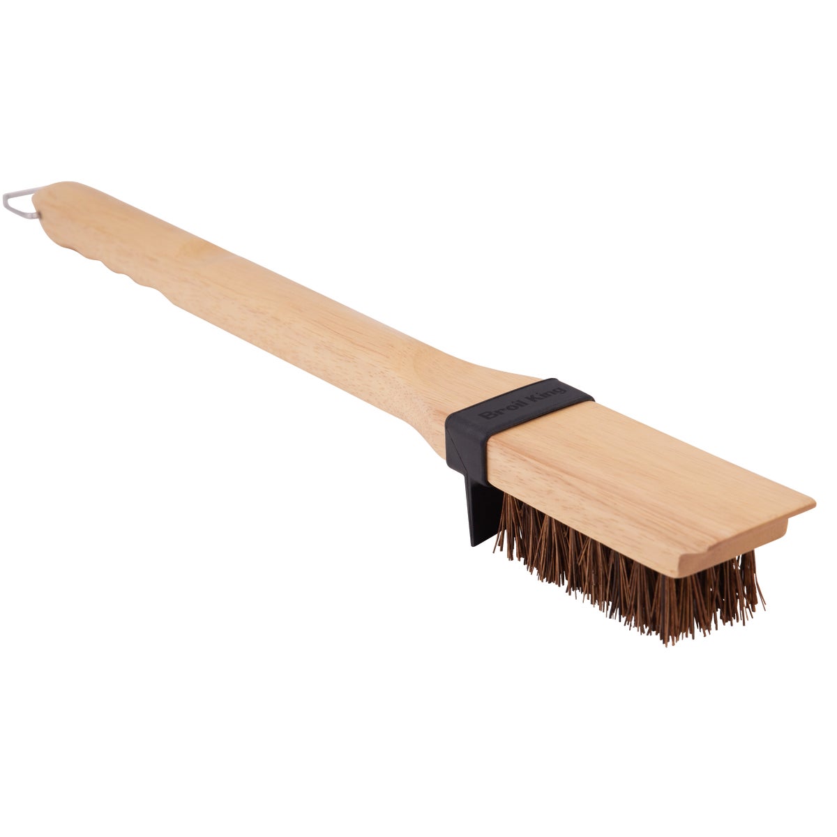 20.8" Heavy-duty Grill Cleaning Brush With Palmyra Bristles And Wood Handle