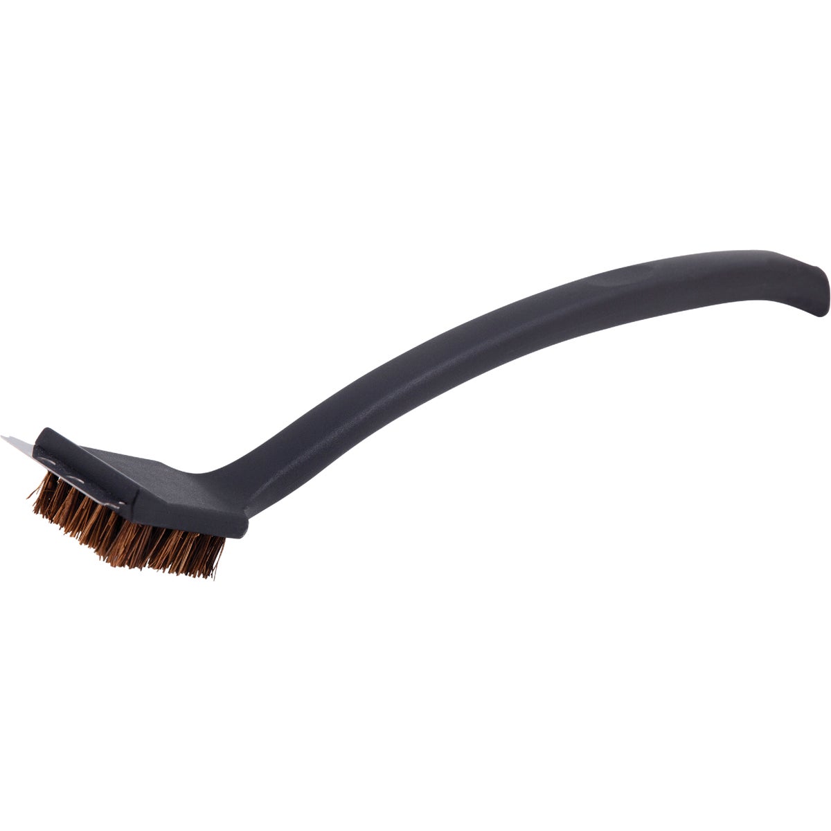 17-inch Palmyra Bristles Grill Cleaning Brush With Steel Scraper