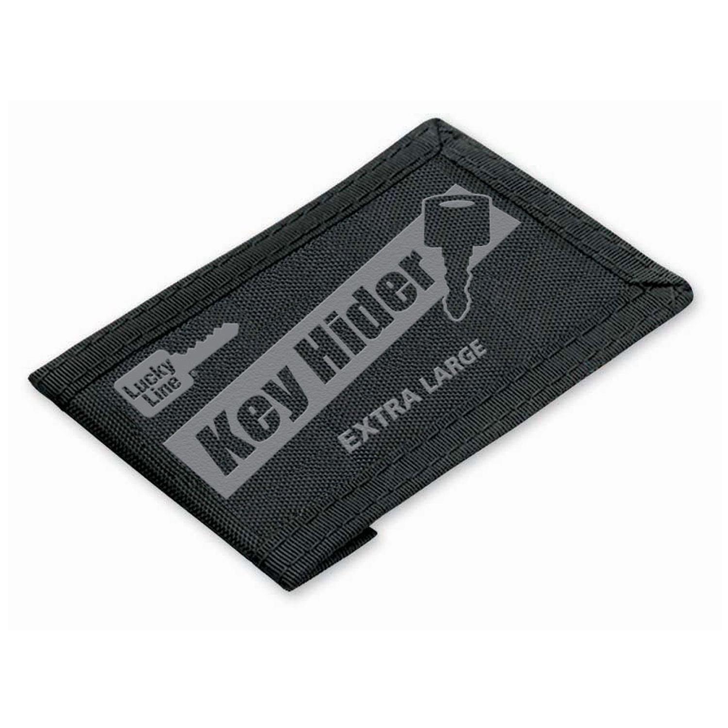 Black Nylon Pouch Key Hider - 4 In. X 2-3/4 In. X 1/8 In.