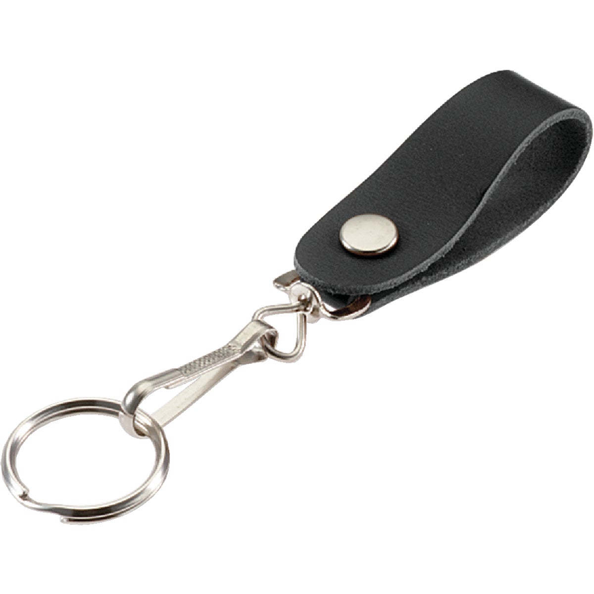 Leather Steel 1-1/8 In. Belt Hook Key Ring - Model 45301