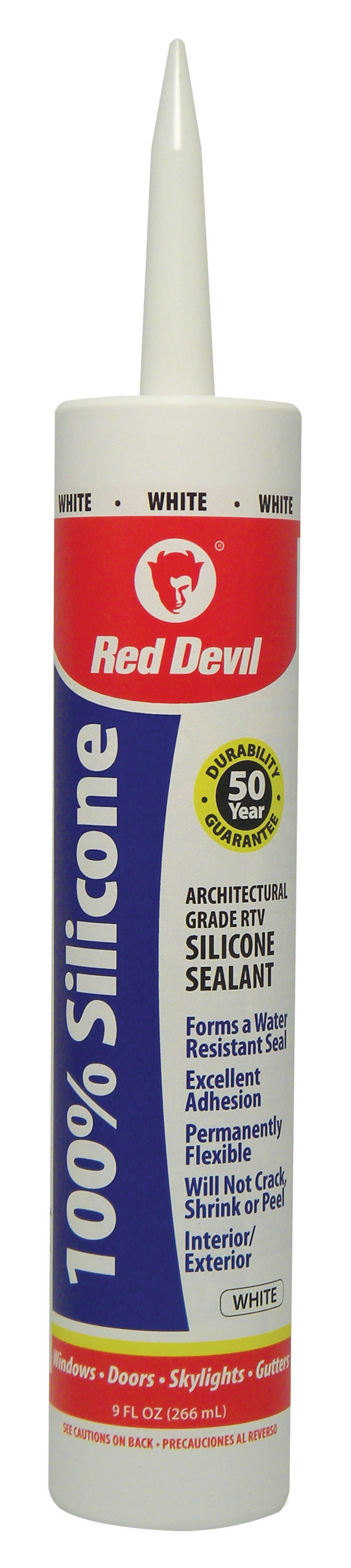 Window/Door Silicone Sealant, White, 10.1-oz.
