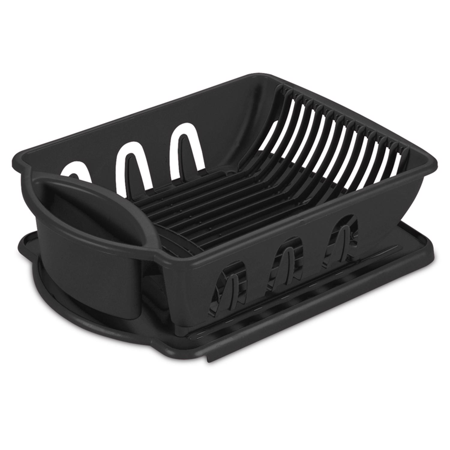Dish Sink Set, Black, 2-Pc.