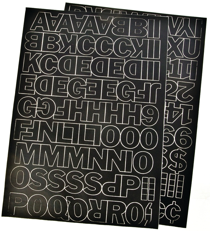 Hy-Ko 1 In. Black Vinyl Letters, Numbers & Symbols (181 Count)