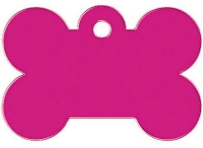 Kaba TAG-BONE-4L 1 x 0.03 in. Pink Bone Shape Pet Tag - Large Pack Of 10