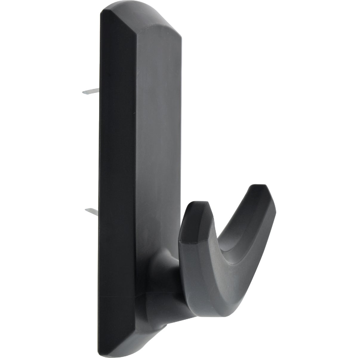 Double Plastic Hook, Black, Holds 20-Lbs.