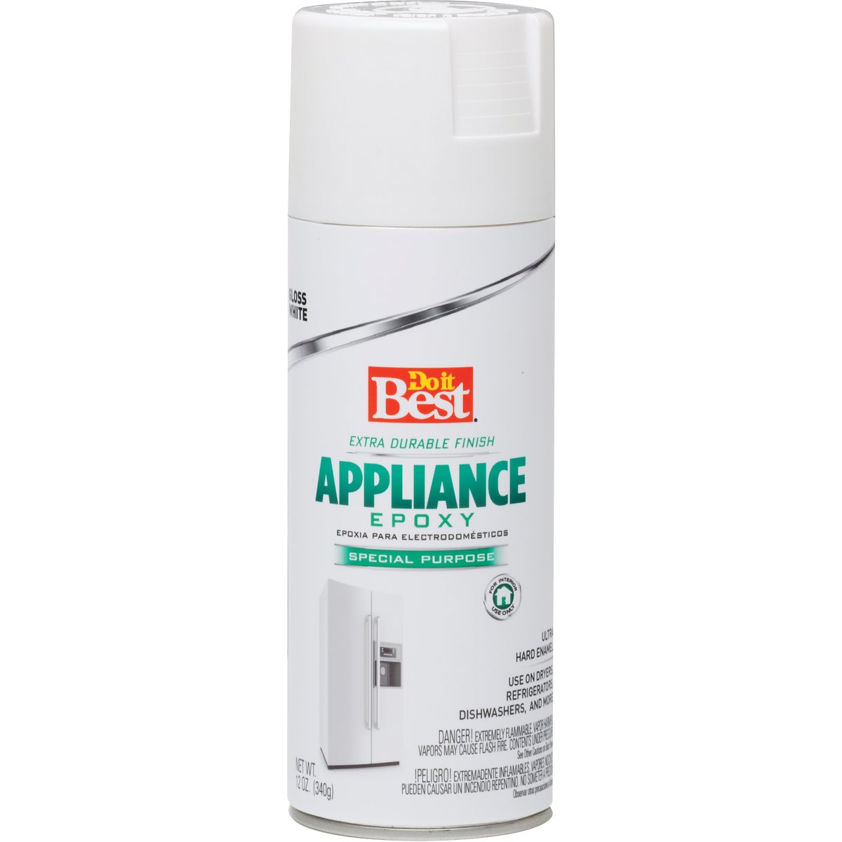 Gloss White 12 Oz. Epoxy Appliance Spray Paint - Durable & Moisture-resistant