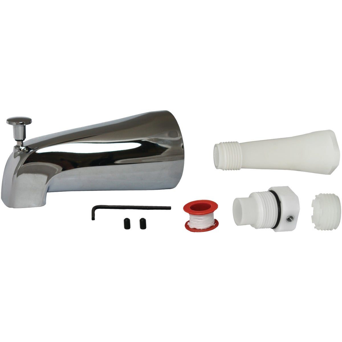 Universal Fit Chrome Bathtub Spout With Diverter - Model Pp825-35