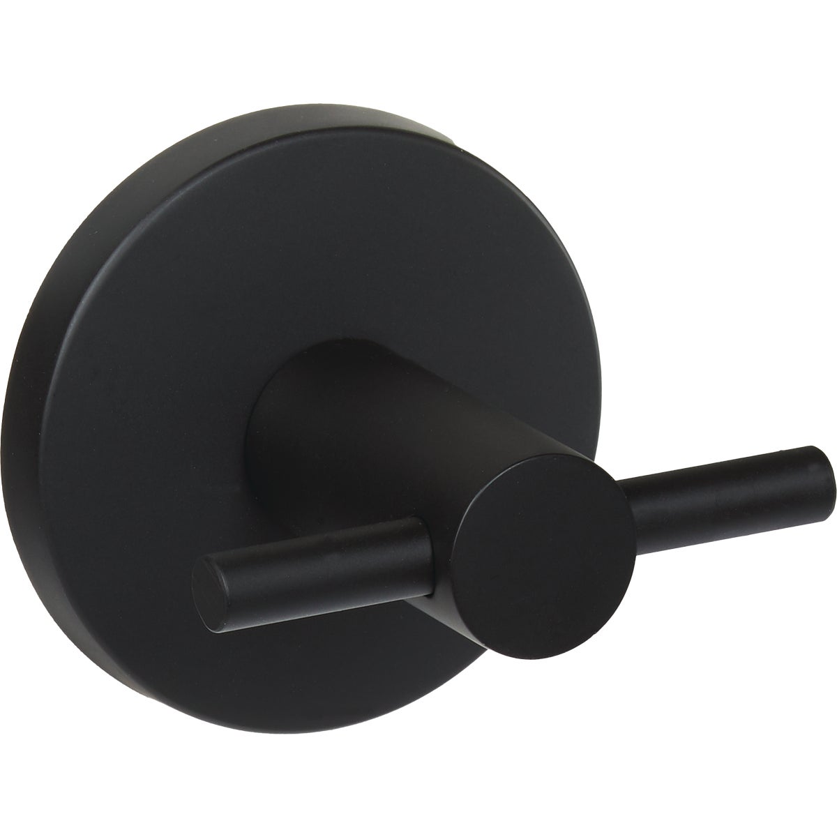Triton Matte Black Robe Hook - Modern Design, 2 Hooks, Easy Installation