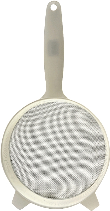 6 Inch Plastic Strainer With Stainless Steel Mesh And Durable Handle