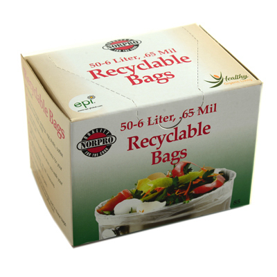 Norpro 6 Liter Degradable Clear Trash Bag (50-Count)