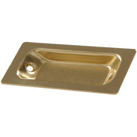 852270 Brass Plated Flush Pull 3.25" X 1.375" - Single Item