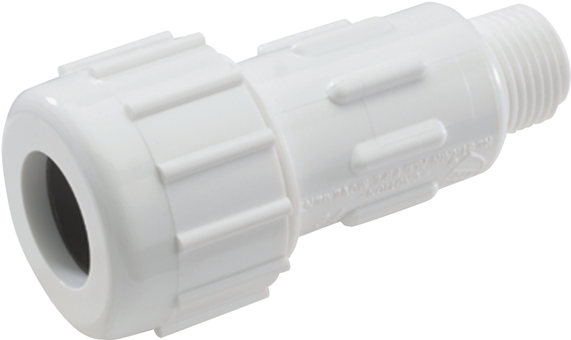 1 Inch Mipt Schedule 40 Compression Union Pvc Adapter - Model 161-105