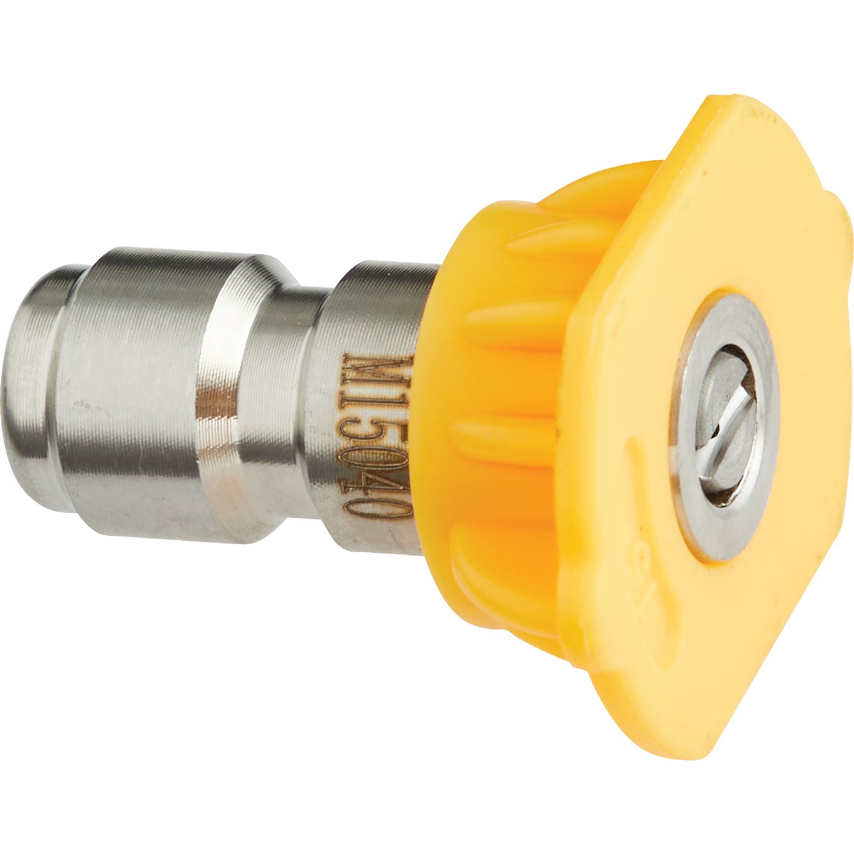 4.0mm 15 Degree Yellow Pressure Washer Spray Tip For Quick Connect Systems