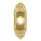 859-c Wired Push Button With Lighted Center, Polished Brass Finish