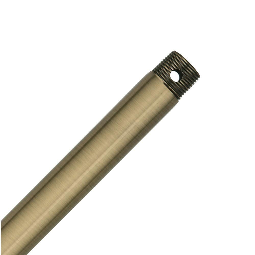 18-inch Antique Brass Steel Ceiling Fan Downrod For 10 Ft. Or 11 Ft. Ceilings
