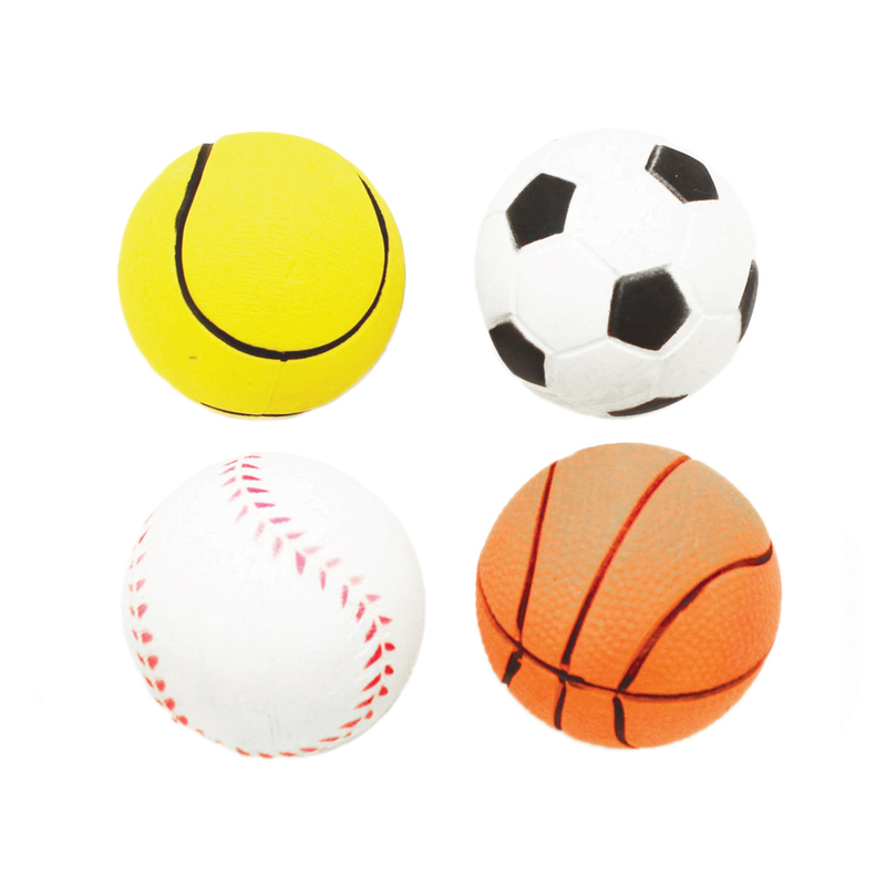 Boss Pet Digger's Rubber Sports Ball (4-Pack)