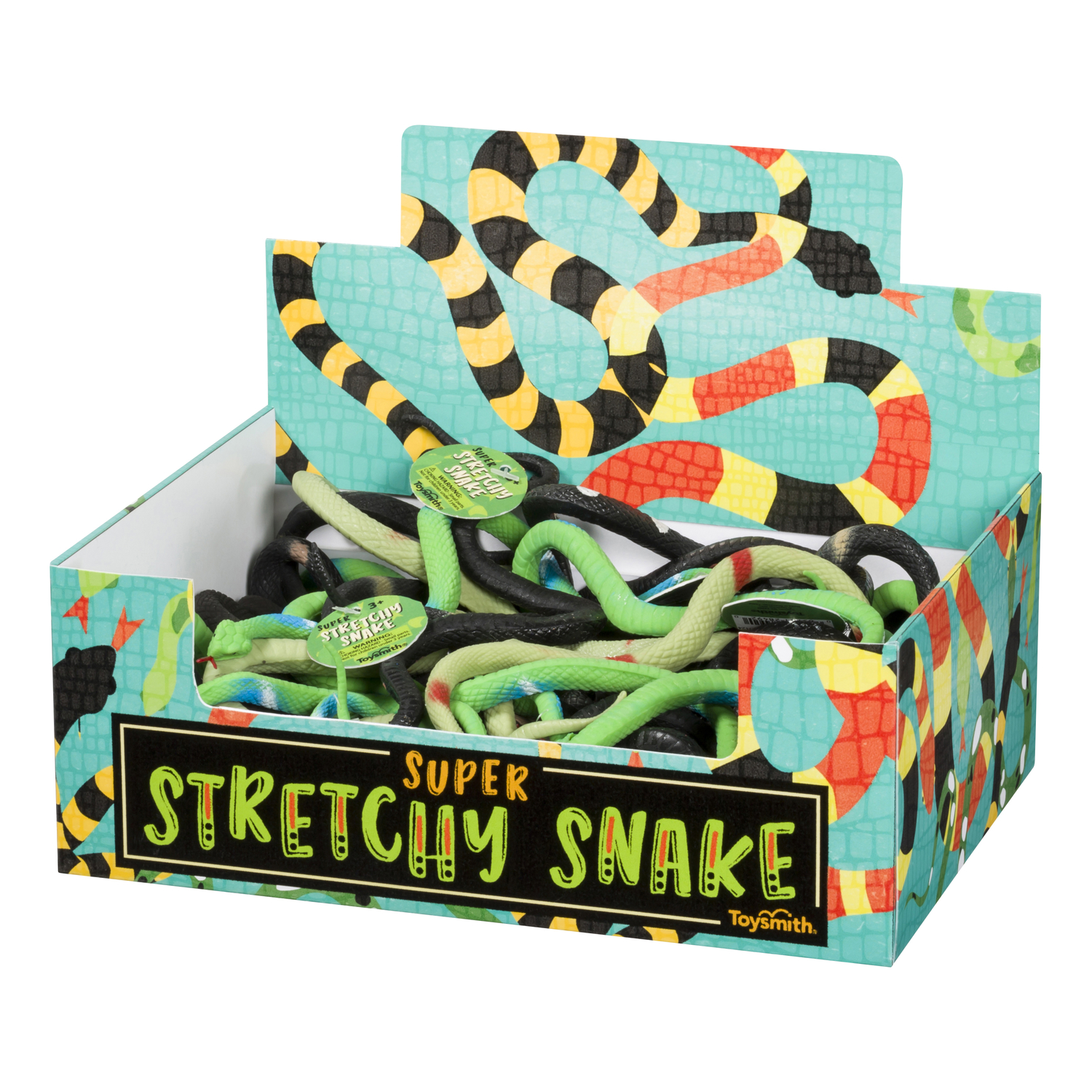 Super Stretchy Snake Plastic Assorted - Fun And Flexible Toy