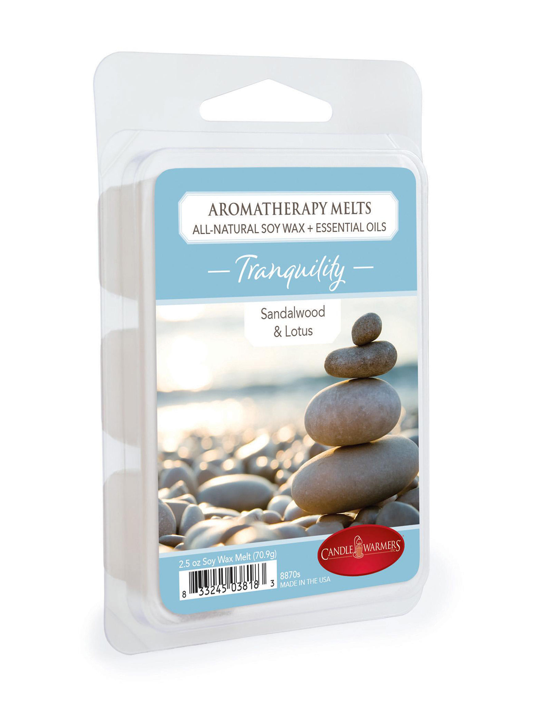 2.5 Oz Tranquility Sandalwood & Lotus Essential Oil Wax Melts