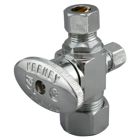 3 Way Valve Inlet 5/8" O.d. Copper X Outlet 3/8" O.d. & 1/4" O.d., Model 499749