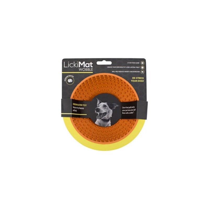349314 Wobble Slow Feeder & Boredom Buster Dog Food Bowl, Orange - Pack of 6