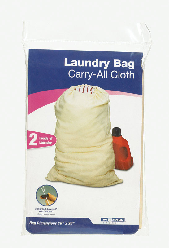 Tan Canvas Laundry Bag - 24" Width, 29" Height, Durable And Versatile