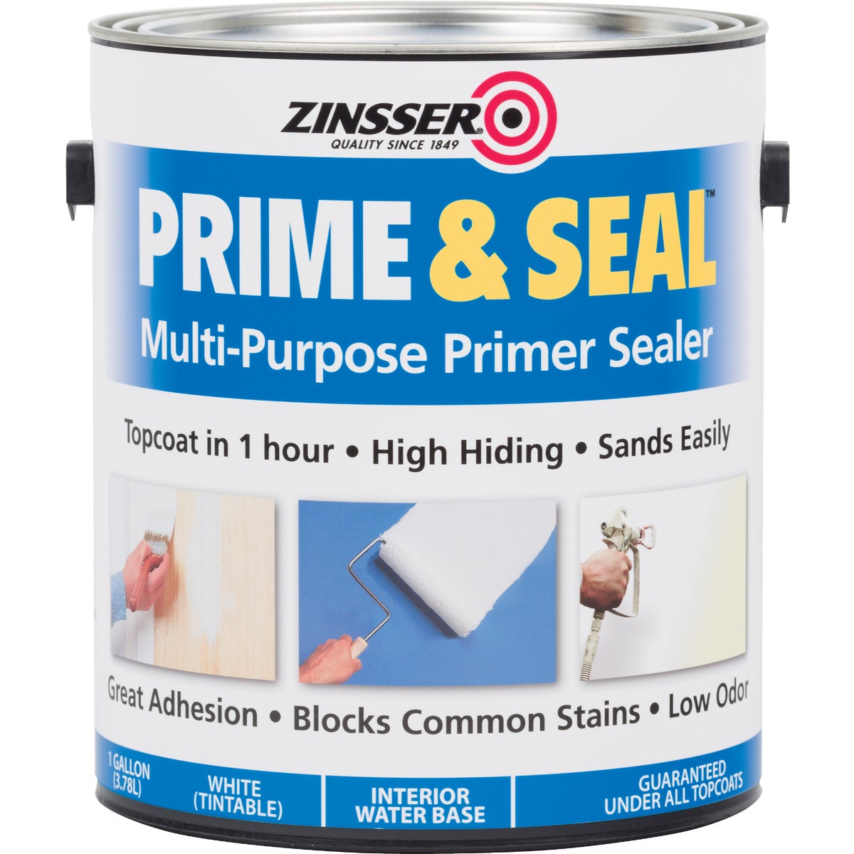 Interior Prime & Seal Water-based Primer, White, 1 Gallon - Model 1801