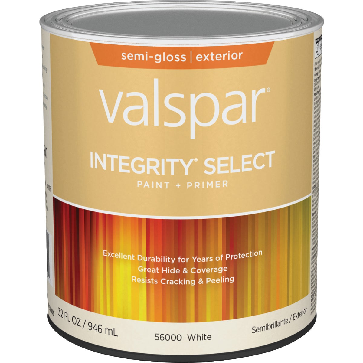 Integrity Select Semi-gloss Exterior Paint & Primer, White, 1 Quart