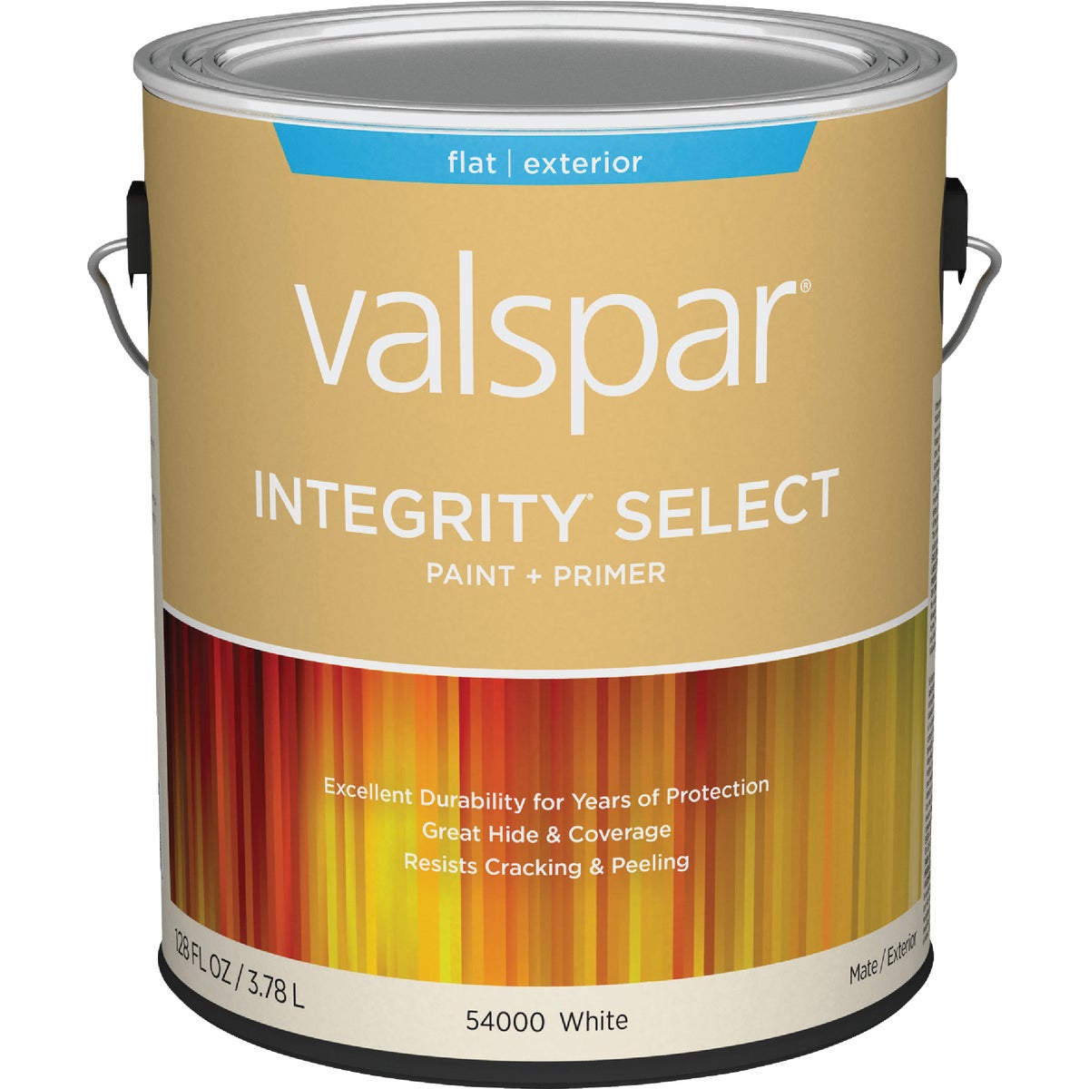 Integrity Select Flat Paint & Primer Exterior Paint, White, 1 Gallon