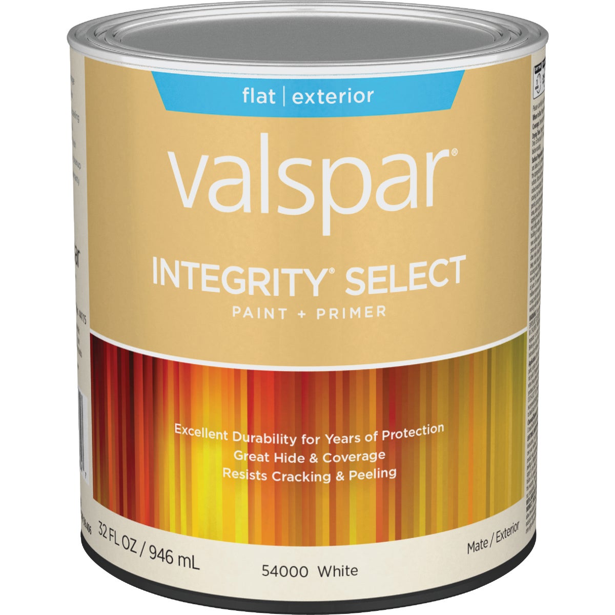 Integrity Select Flat Paint & Primer Exterior Paint, White, 1 Quart