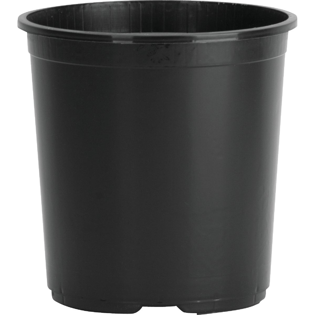 3.8 Gallon Black Polypropylene Flower Pot - 10-1/4 In. H X 12 In. Dia