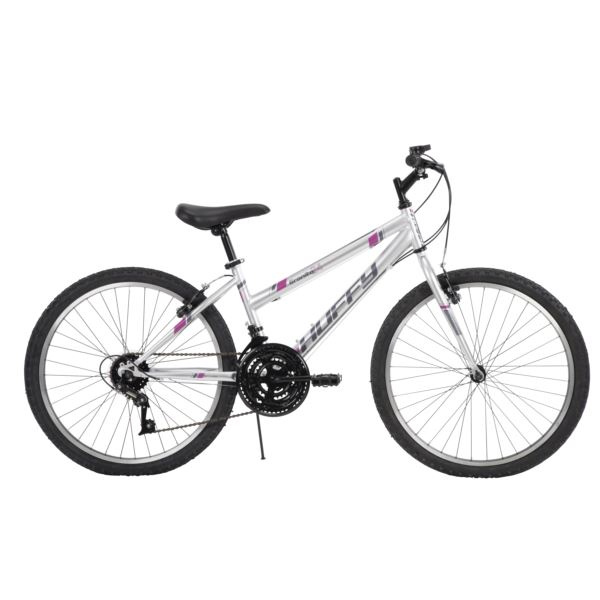 24210 24 Inch Granite Girls Mountain Bike In Silver - Durable And Stylish