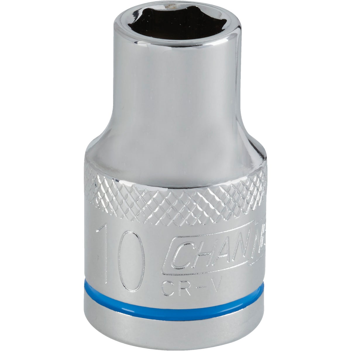 1/2 In. Drive 10 Mm 6-point Shallow Metric Socket - Chrome Vanadium Steel