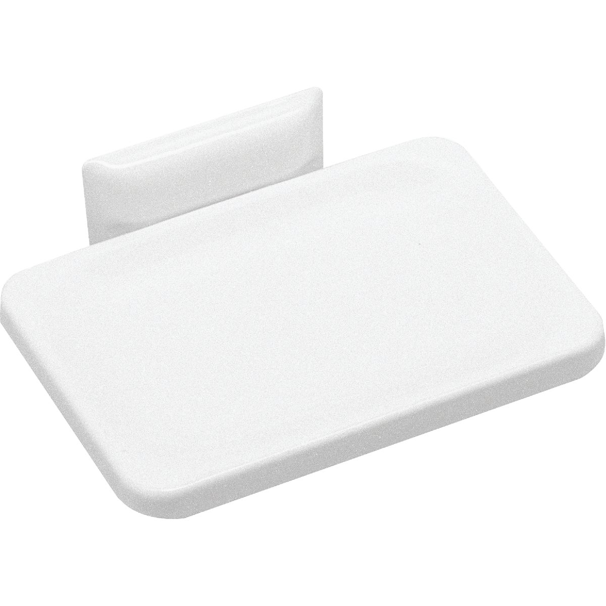 White Die-cast Soap Dish With Mounting Hardware And Instructions - Model 48000