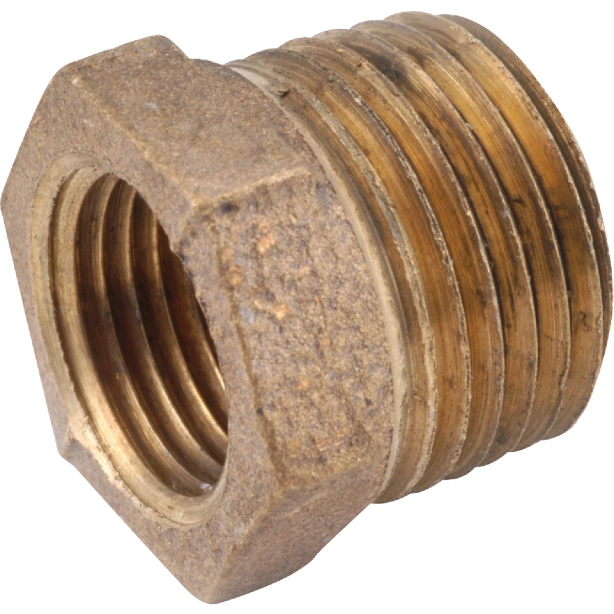 1/2 In. Mpt X 1/8 In. Fpt Red Brass Hex Reducing Bushing