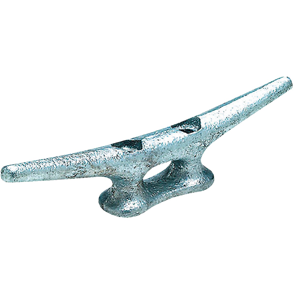 4 Inch #10 Hex Dock Cleat - Galvanized Gray Iron For Marine Use