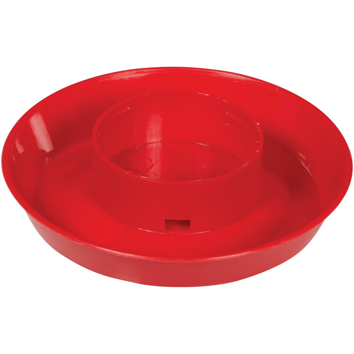 1 Quart Screw-on Red Polypropylene Poultry Waterer Base For Livestock