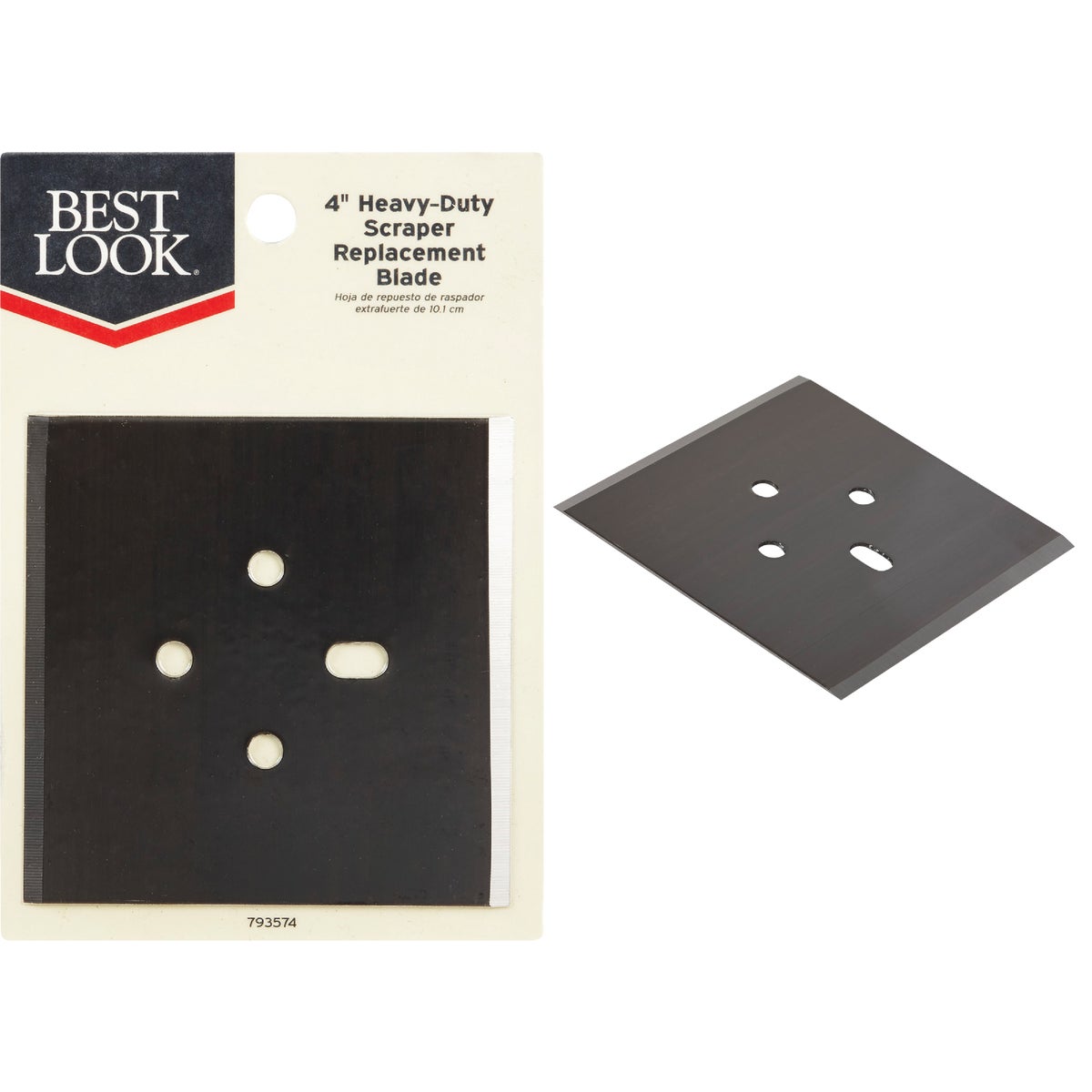 4 Inch Carbon Steel Replacement Scraper Blade - Model 793574