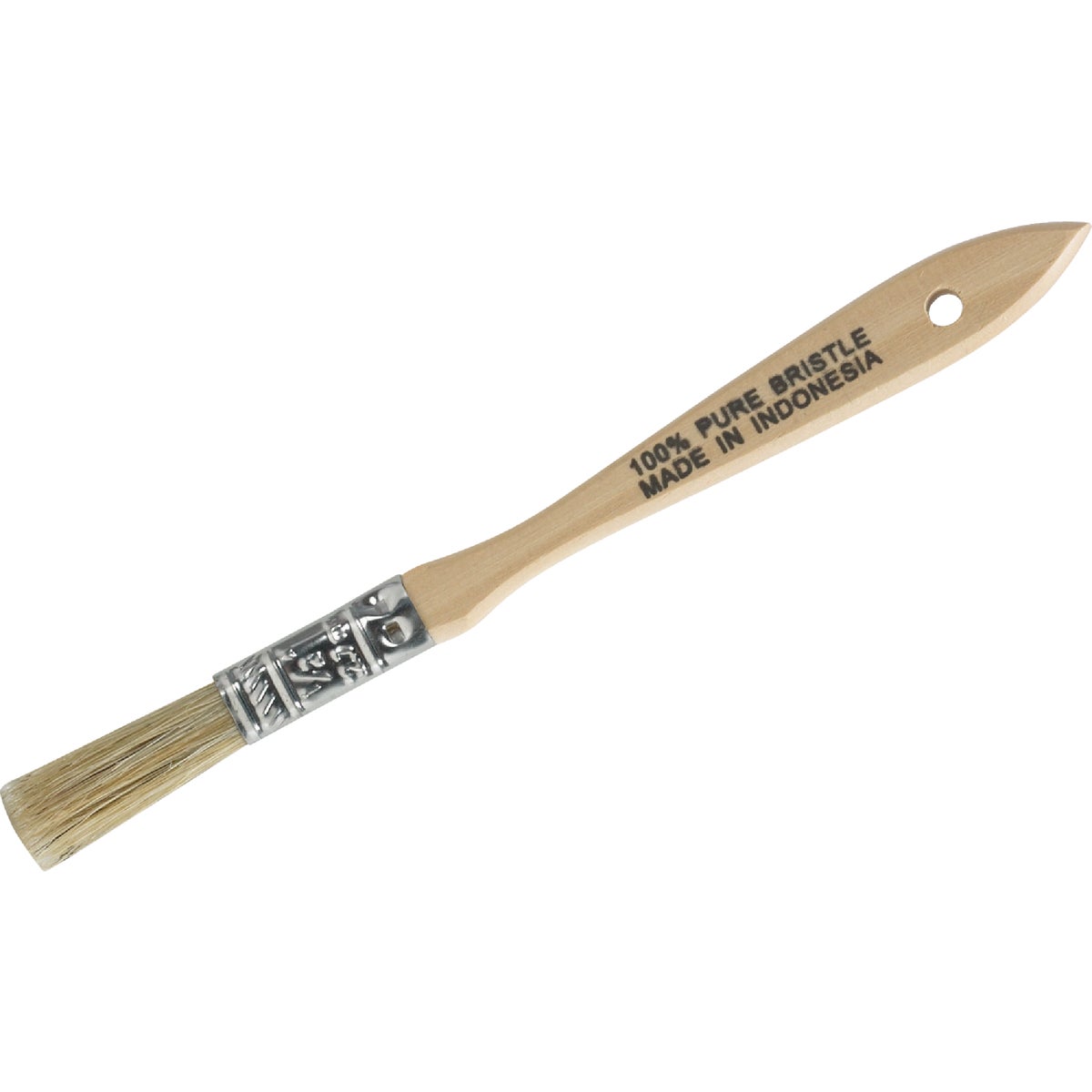 1/2 Inch Flat Chip Natural Bristle Paint Brush For Oil-based Paints And Adhesives