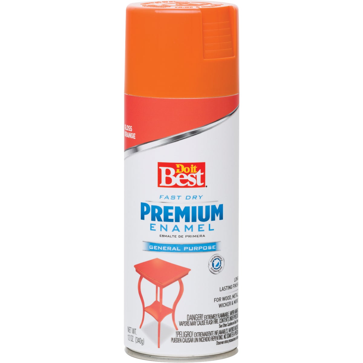 12 Oz. Gloss Spray Paint In Vibrant Orange